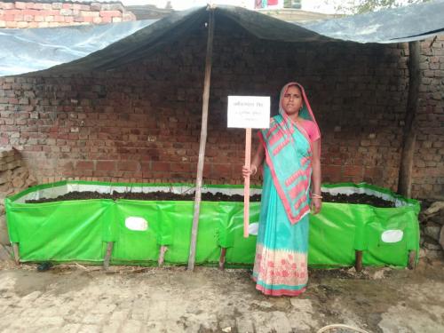 Vermi compost pit by Women Farmers